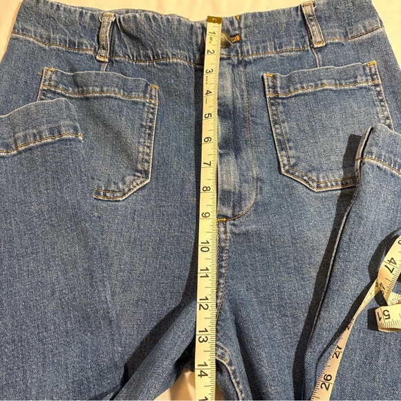 Anthropologie Pilcro Skipper Blue Wide Leg Jeans 31/10 - Picture 8 of 15